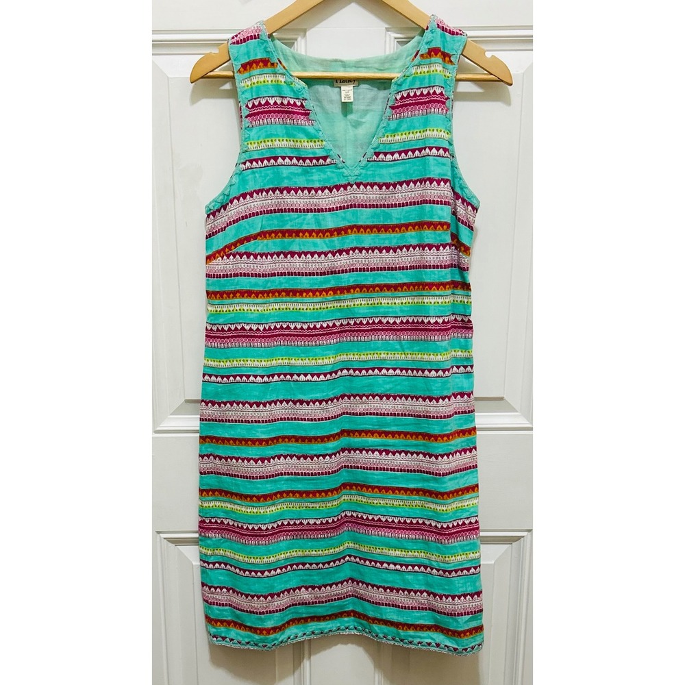 Hatley Dress Womens S/P Small Sleeveless Colorful Pattern Casual Summer